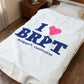 I Heart BRPT Velveteen Plush Blanket