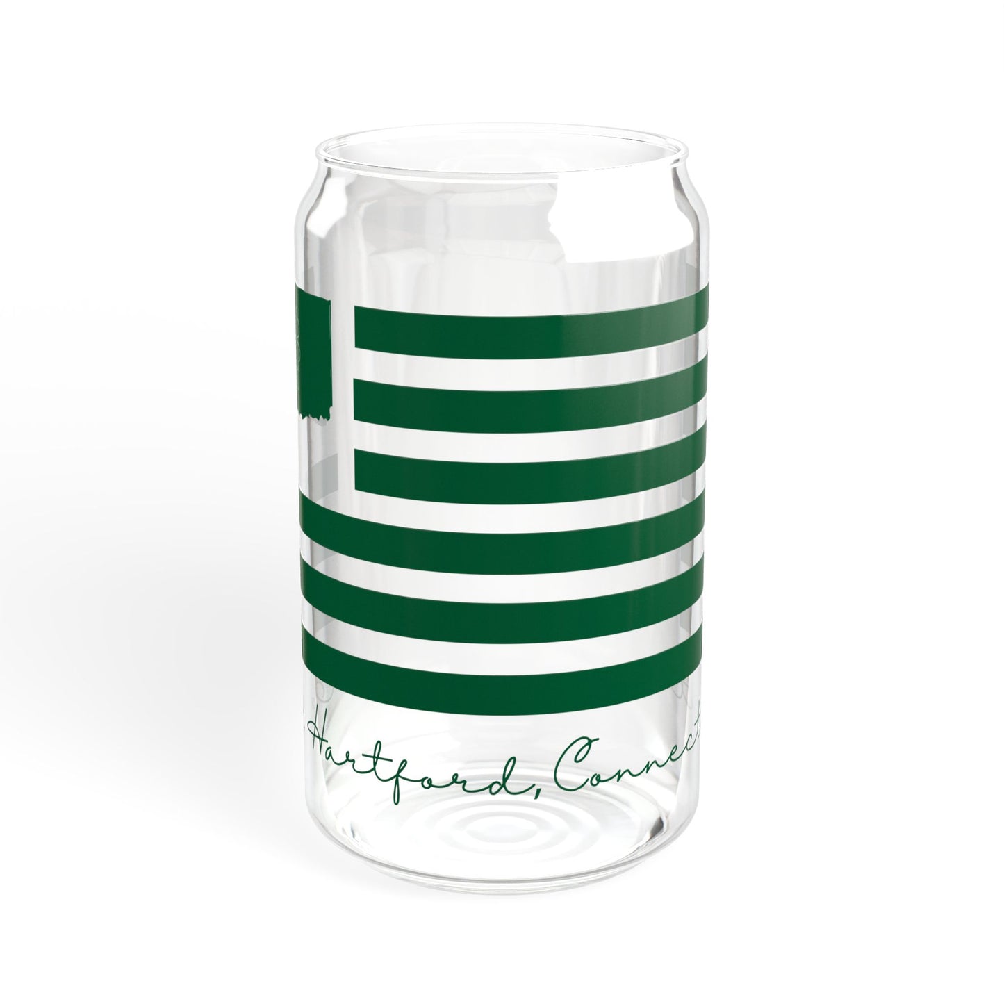 East Hartford Connecticut St. Patrick’s Day Flag Glass, 16oz