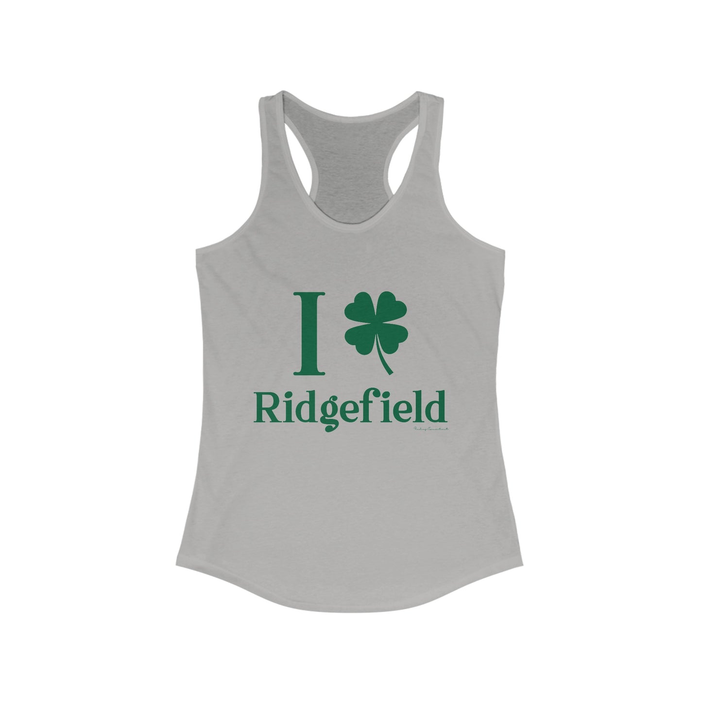 I Clover Ridgefield (Green) Women's Ideal Racerback Tank