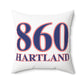 860 Hartland Red, White & Blue Spun Polyester Square Pillow