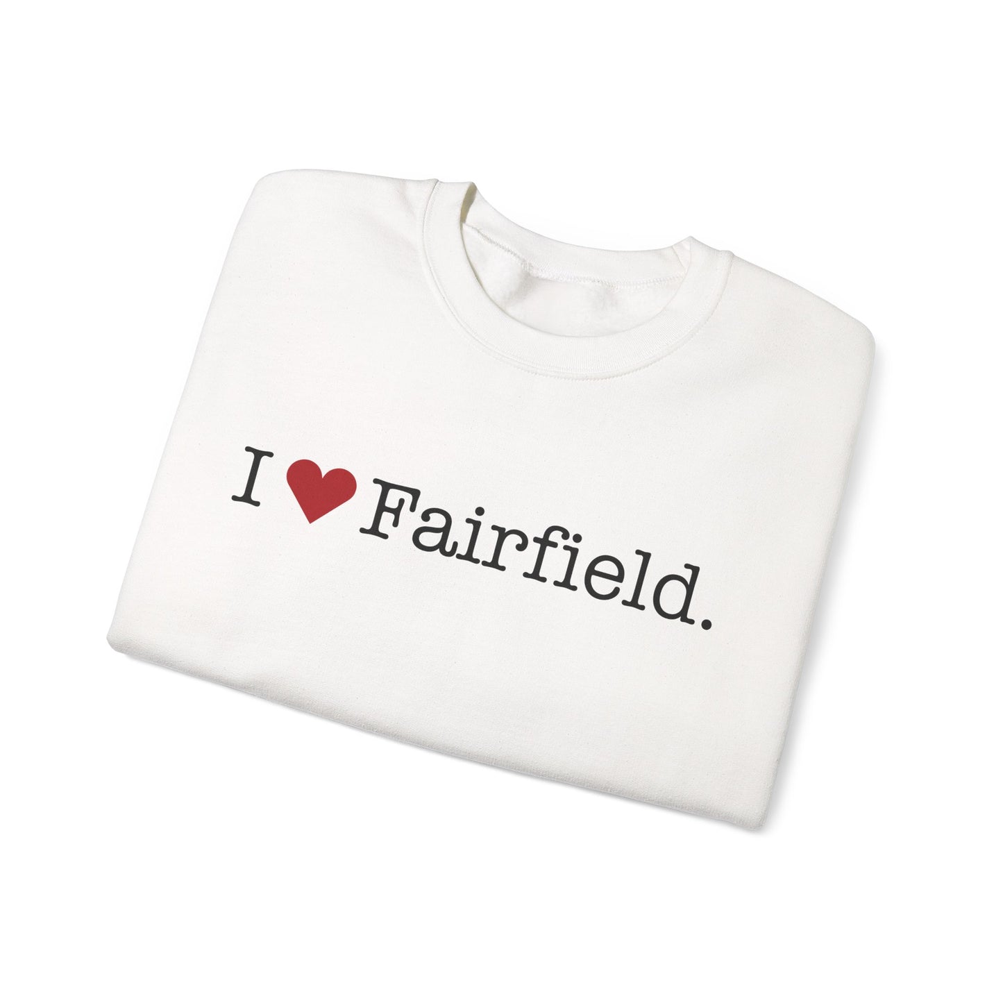 I Heart Fairfield. Unisex Heavy Blend™ Crewneck Sweatshirt