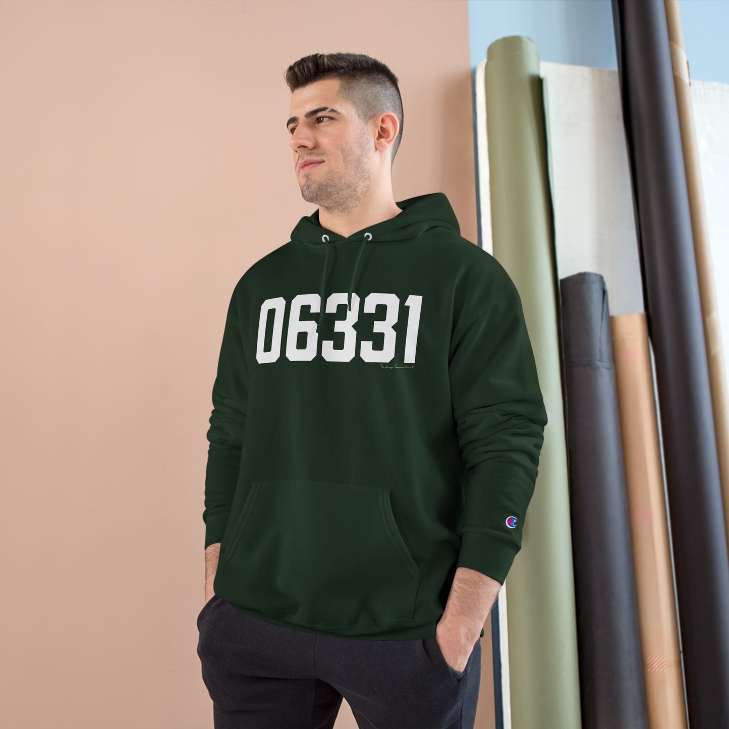 06331 Canterbury CT Zip Code Champion Hoodie