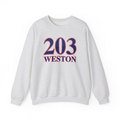 203 Weston Red White & Blue Unisex Heavy Blend™ Crewneck Sweatshirt