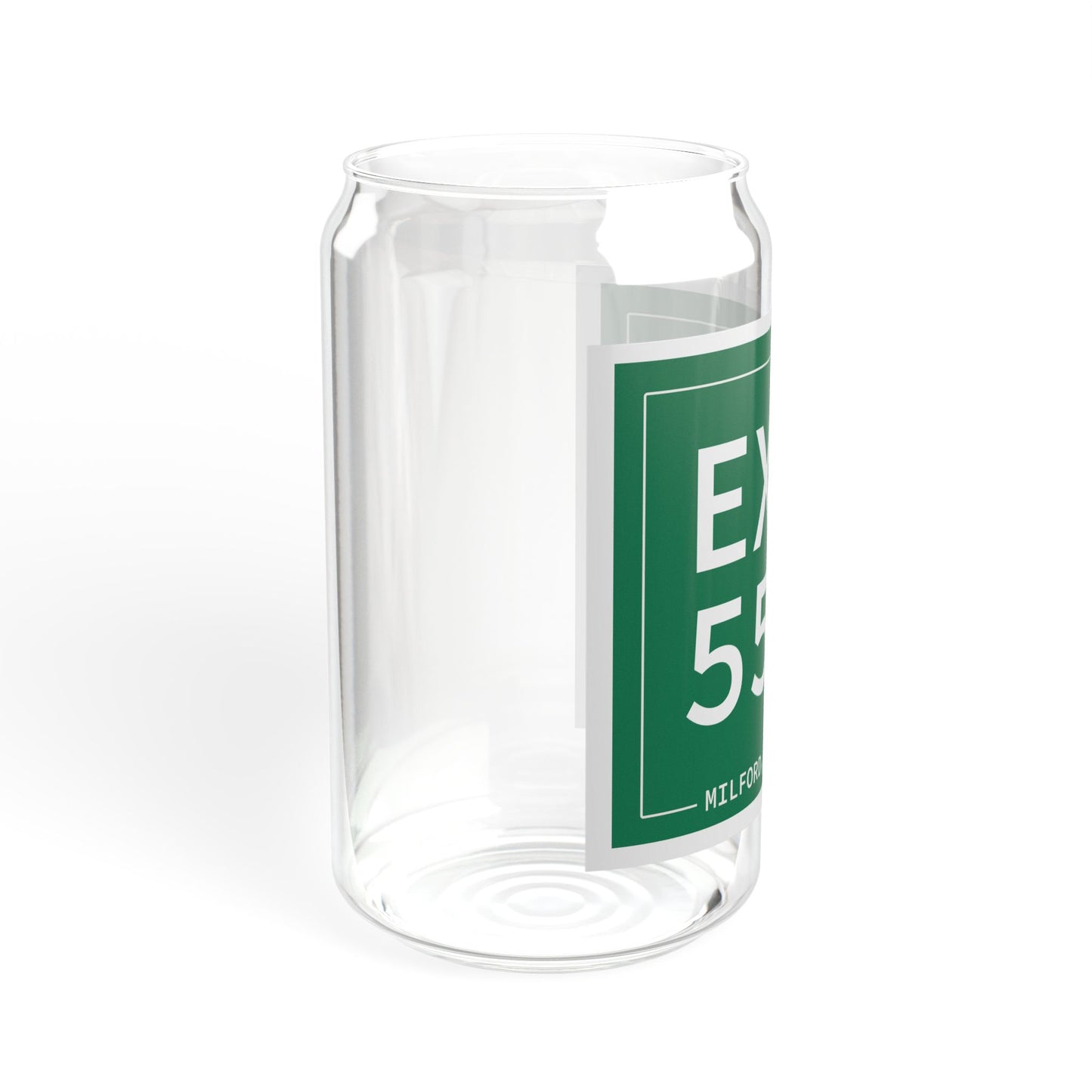 Vintage Exit 55 WCP Sign Sipper Glass, 16oz