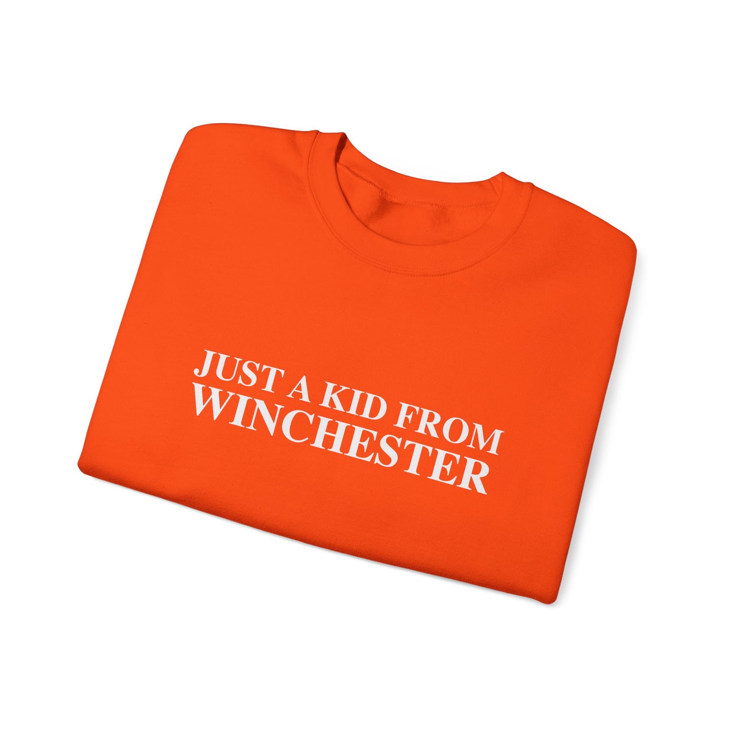 Just a kid from Winchester Unisex Heavy Blend™ Crewneck Sweatshirt