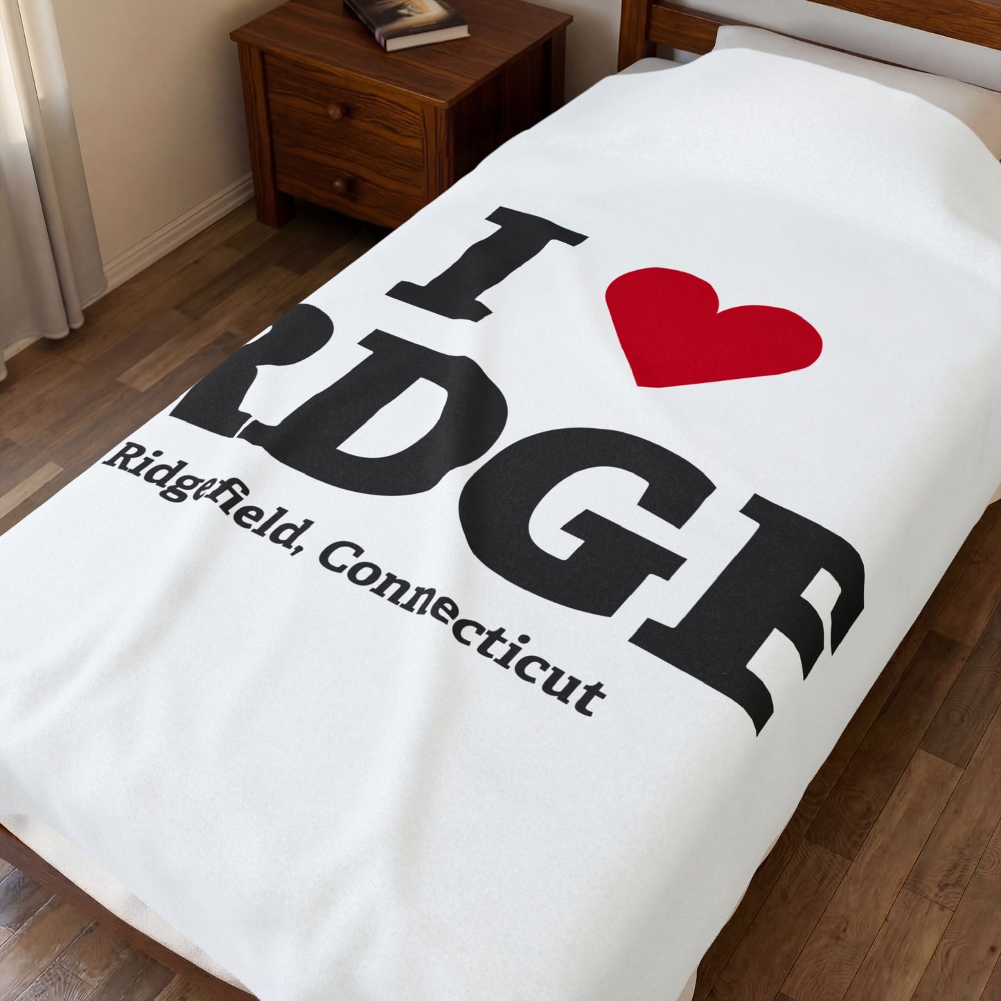 I Heart RDGF Velveteen Plush Blanket