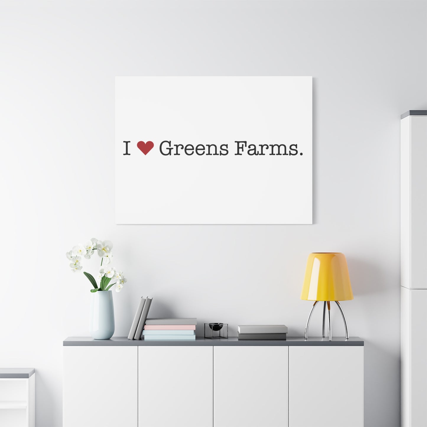 I Heart Greens Farms. Matte Canvas, Stretched, 1.25"