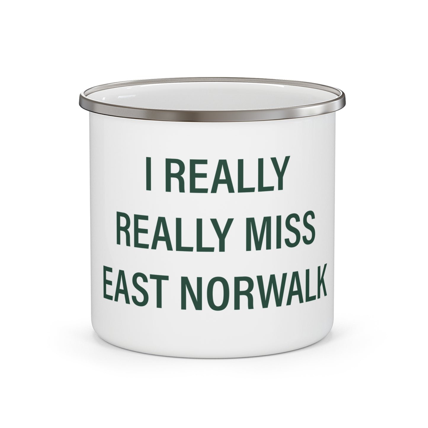 I Really Really Miss East Norwalk Enamel Camping Mug