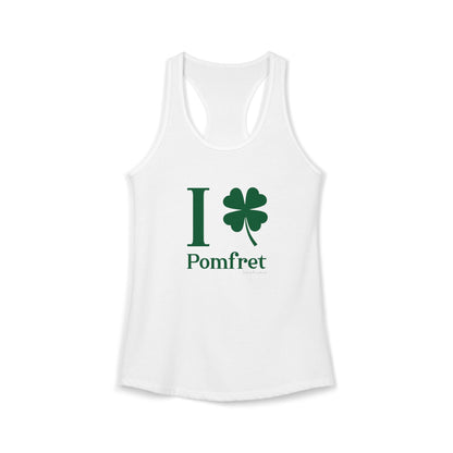 I Clover Pomfret Women's Ideal Racerback Tank Top
