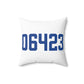 06423 East Haddam Connecticut Zip Code Spun Polyester Square Pillow