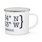 Weston Coordinates Enamel Camping Mug