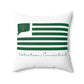 Watertown Connecticut St. Patrick’s Day Flag Spun Polyester Square Pillow