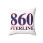 860 Sterling Red, White & Blue Spun Polyester Square Pillow