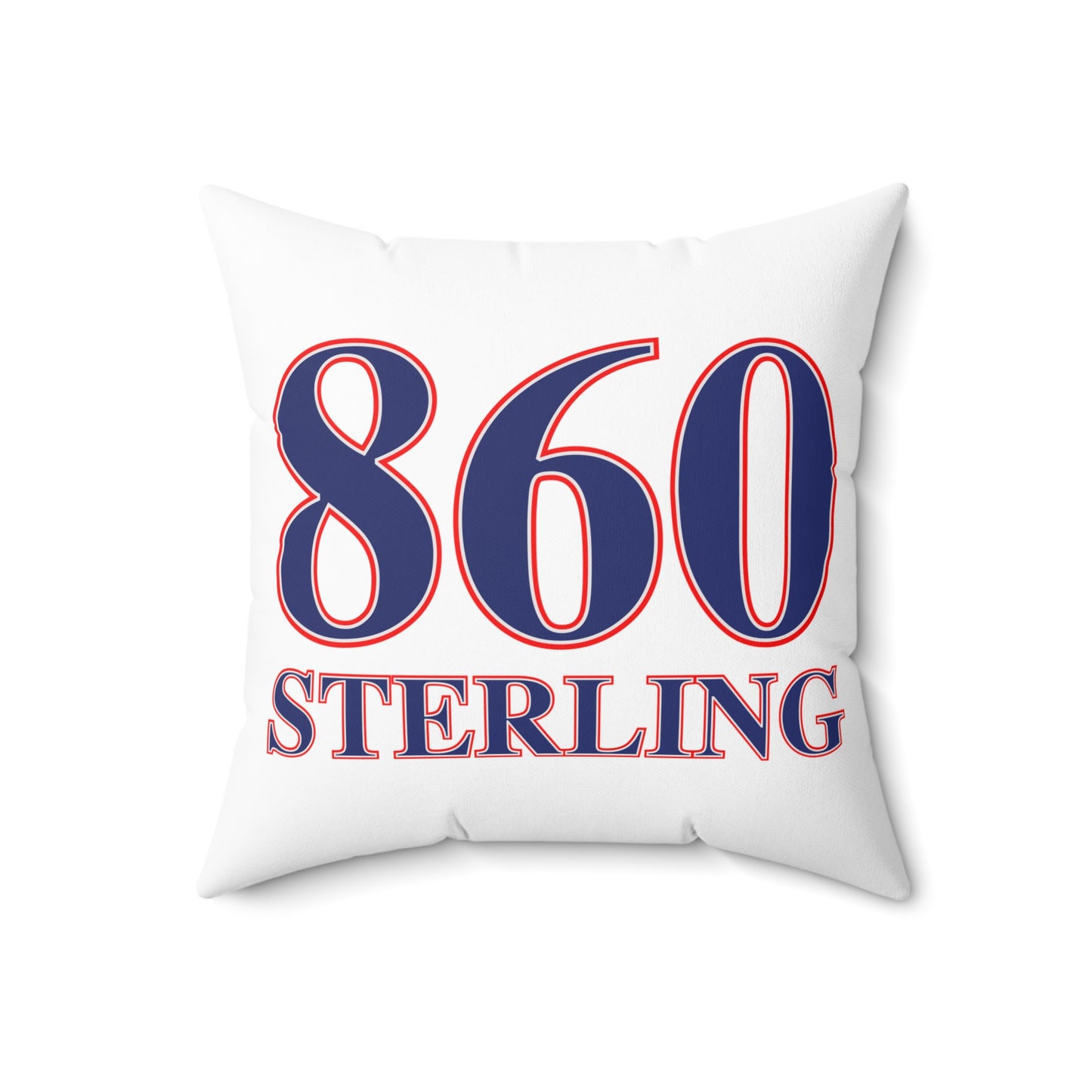 860 Sterling Red, White & Blue Spun Polyester Square Pillow