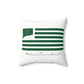 Hebron Connecticut St. Patrick’s Day Flag Spun Polyester Square Pillow