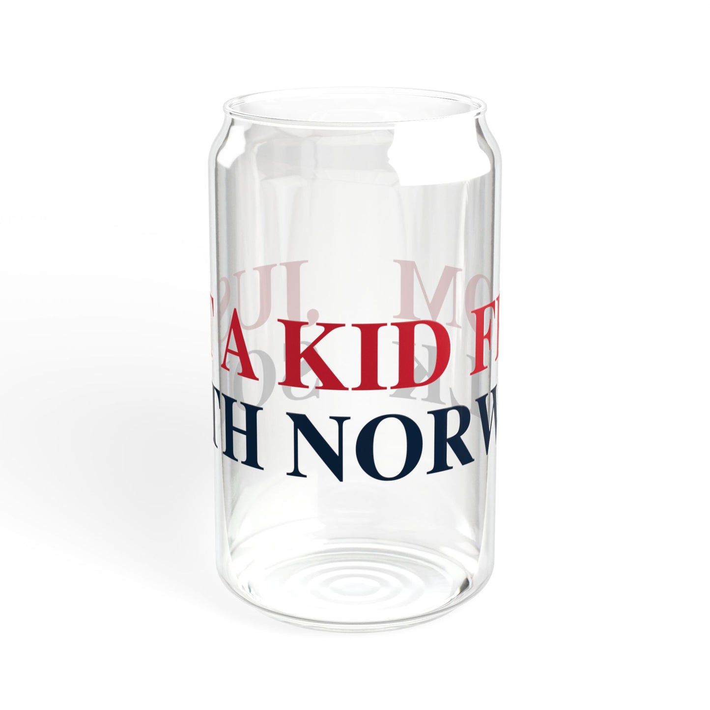 Just a kid from South Norwalk Sipper Glass, 16oz