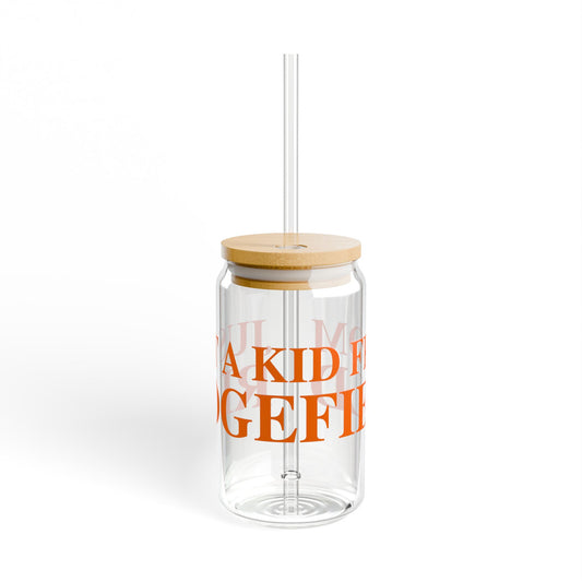 Just a kid from Ridgefield  Sipper Glass, 16oz