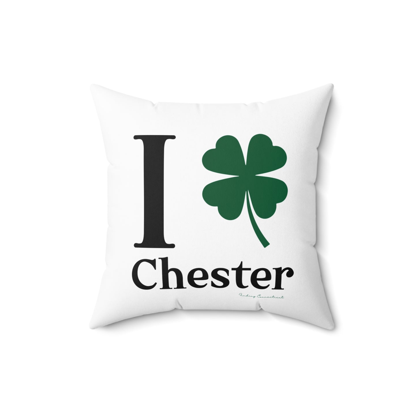 I Clover Chester Spun Polyester Square Pillow