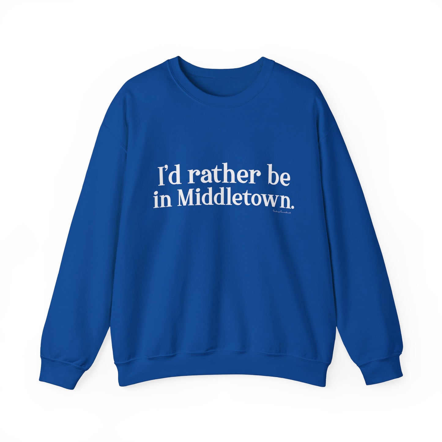 I'd rather be in Middletown. Unisex Heavy Blend™ Crewneck Sweatshirt