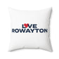 Love Rowayton Spun Polyester Square Pillow