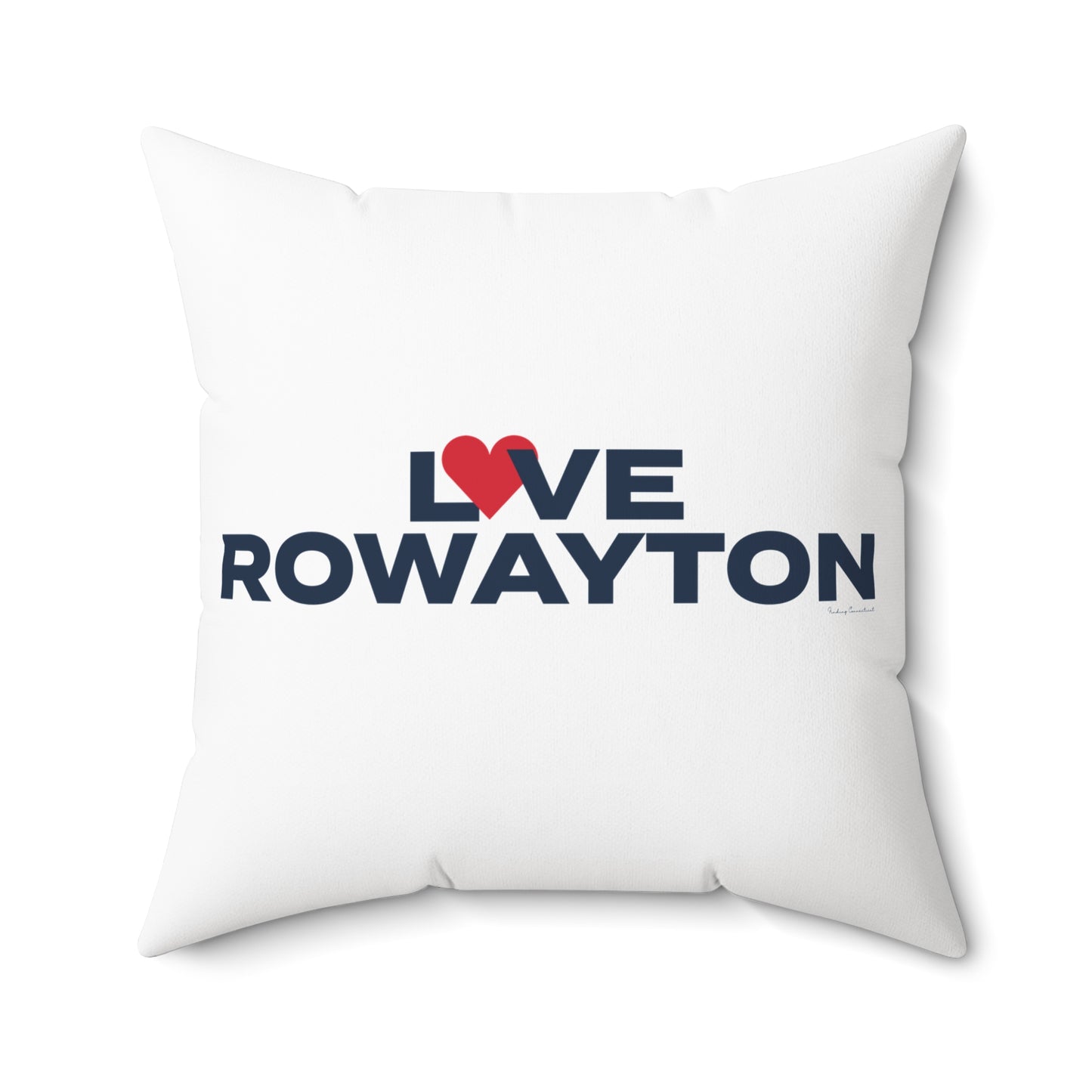 Love Rowayton Spun Polyester Square Pillow