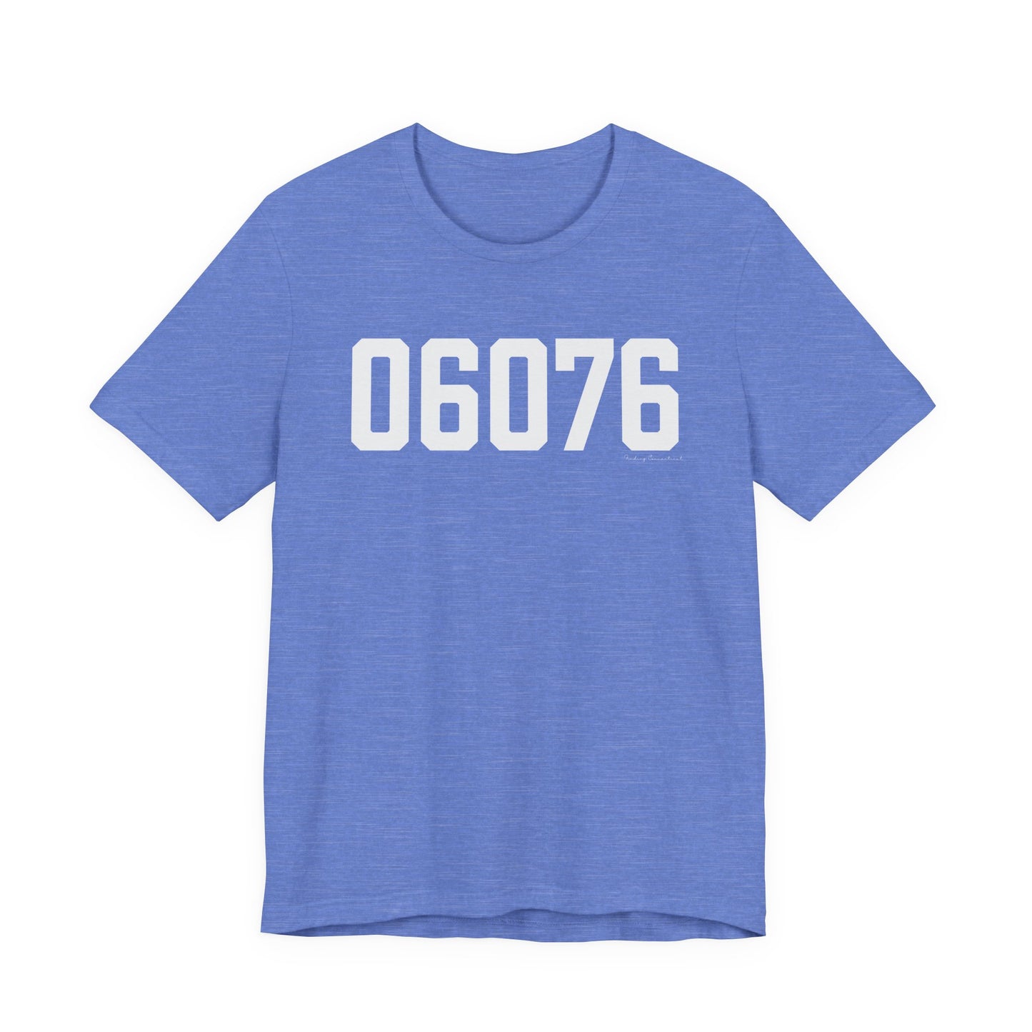 06076 Union CT Zip Code Unisex Jersey Short Sleeve T-Shirt