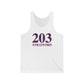 203 Stratford Red White & Blue Unisex Jersey Tank Top