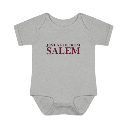Just a kid from Salem Infant Baby Rib Bodysuit