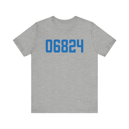 06824 Fairfield Connecticut Zip Code Unisex Jersey Short Sleeve T-Shirt