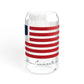 Shelton Connecticut Flag Sipper Glass, 16oz