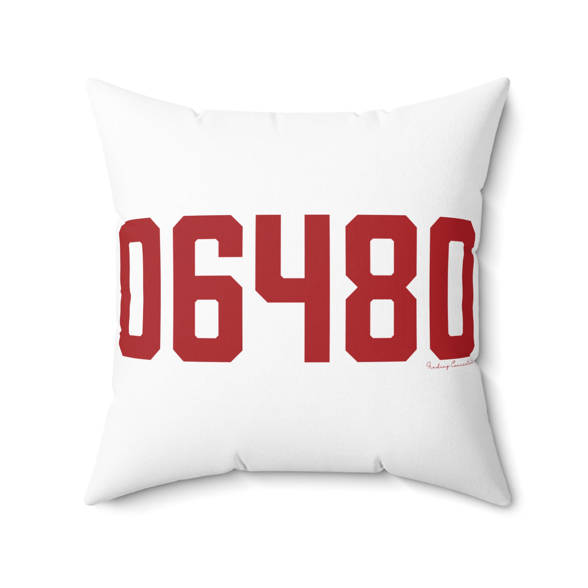 06480 Portland Connecticut Zip Code Spun Polyester Square Pillow
