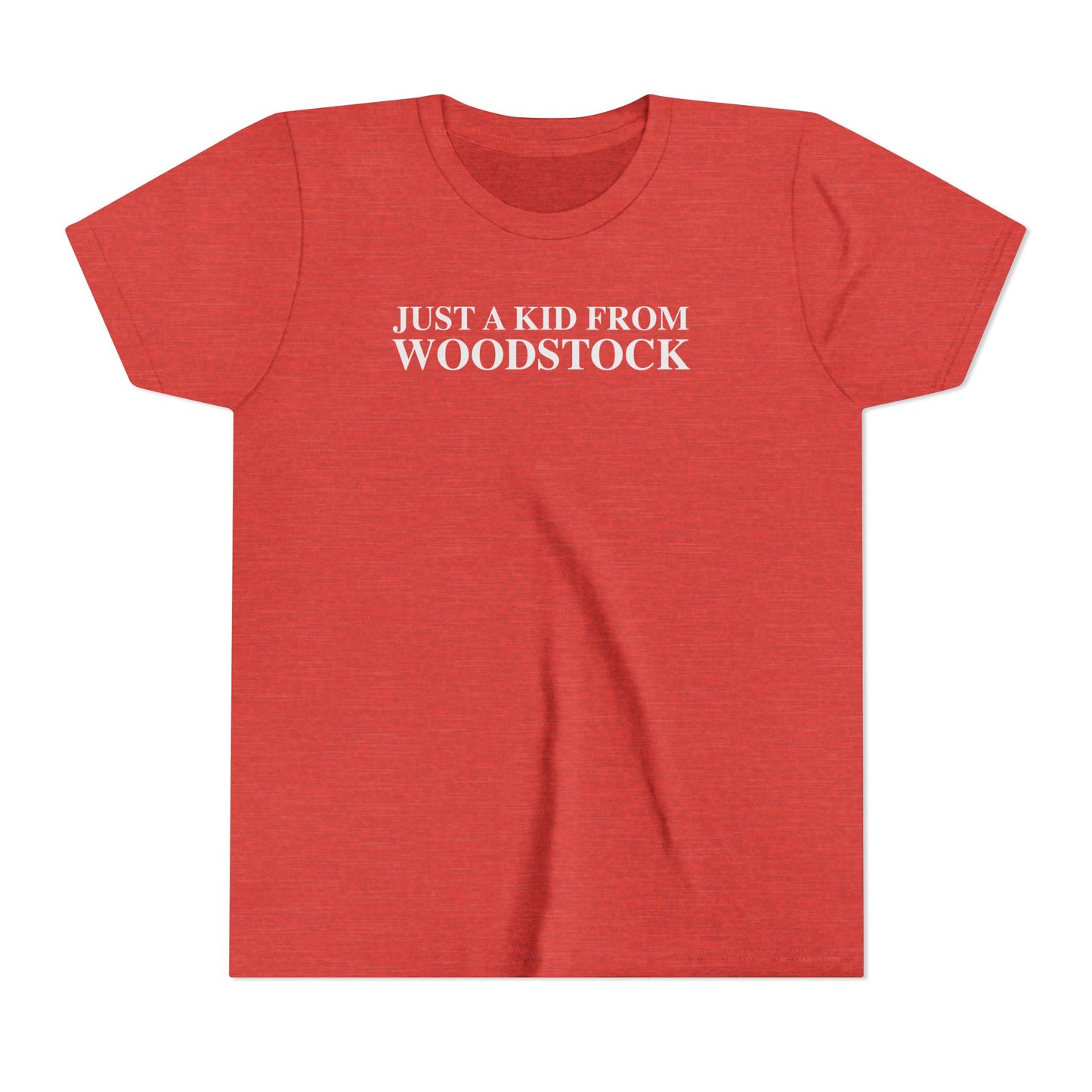Just a kid from Woodstock Youth Short Sleeve T-Shirt