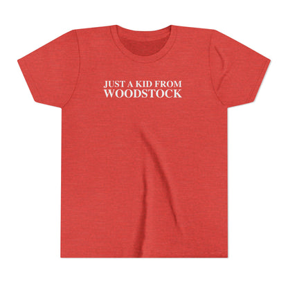 Just a kid from Woodstock Youth Short Sleeve T-Shirt