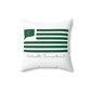 Wolcott Connecticut St. Patrick’s Day Flag Spun Polyester Square Pillow