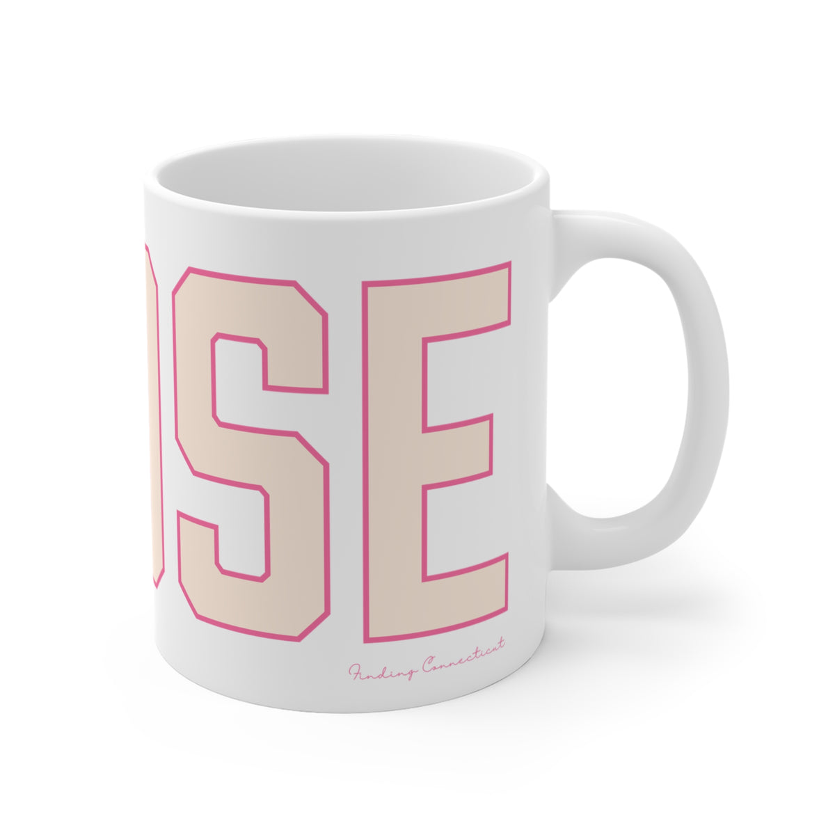 Goose Zip Code Peach & Pink Mug 11oz