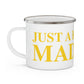 Just a kid from Madison  Enamel Camping Mug