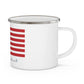 Hebron Connecticut Flag Enamel Camping Mug