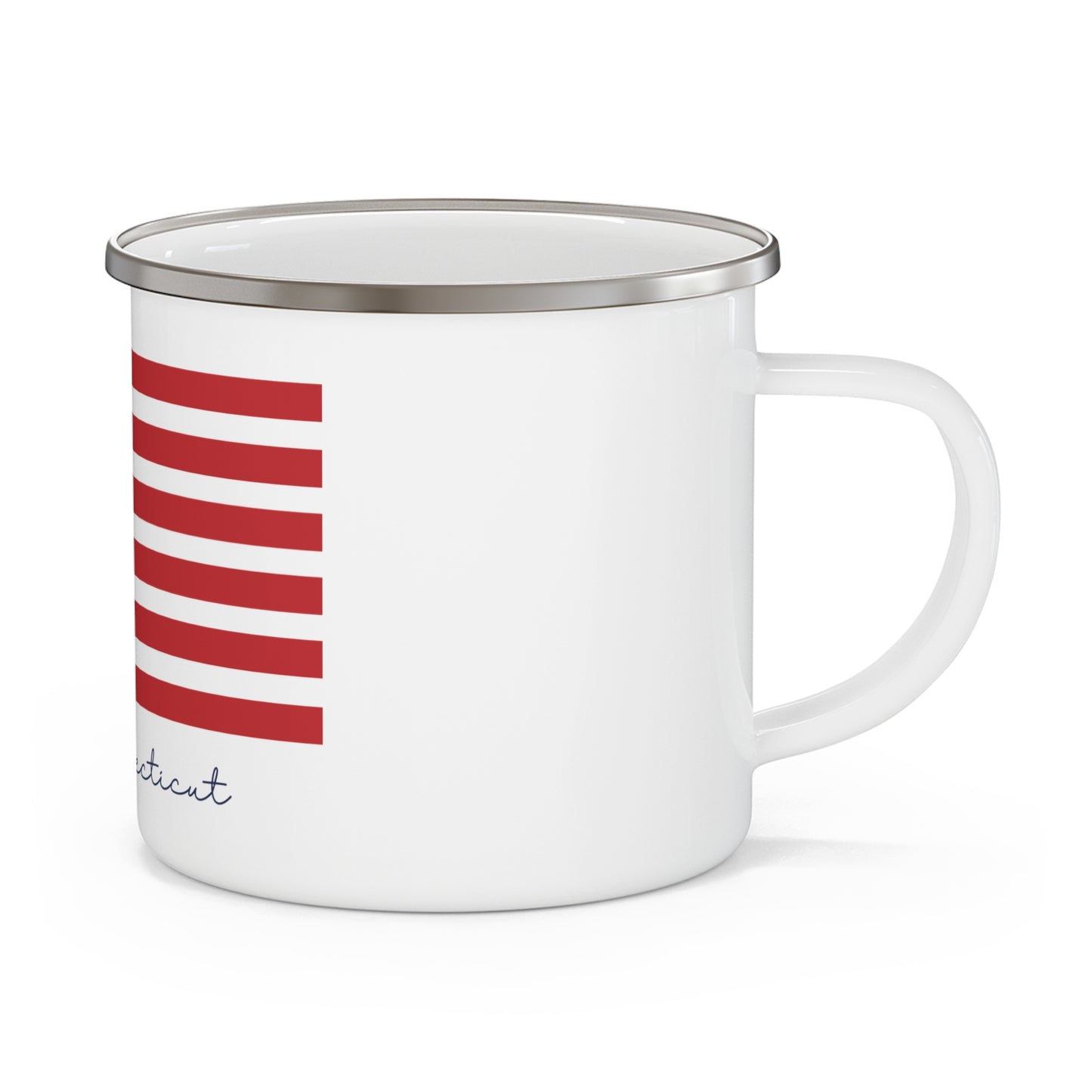 Hebron Connecticut Flag Enamel Camping Mug