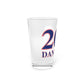 203 Danbury Red, White & Blue Pint Glass, 16oz