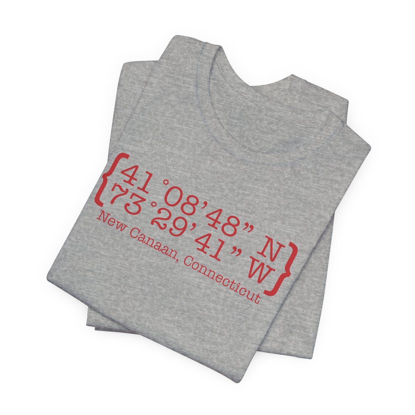 New Canaan Coordinates Unisex Jersey Short Sleeve T-Shirt