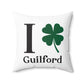 I Clover Guilford Spun Polyester Square Pillow