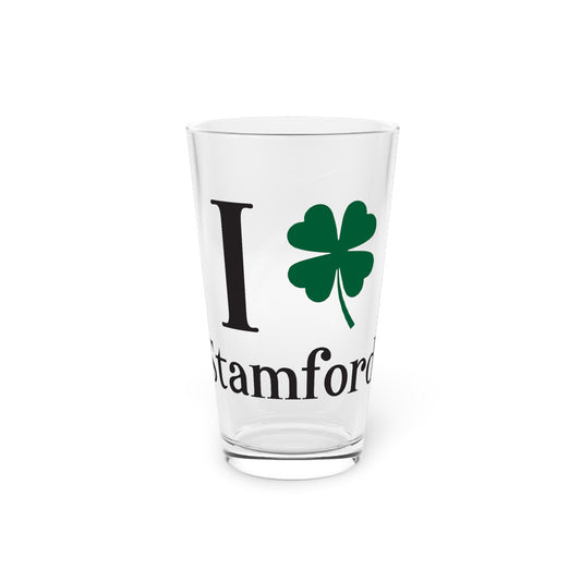 I Clover Stamford Pint Glass, 16oz