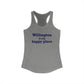 Willington is My Happy Place Women's Ideal Racerback Tank Top