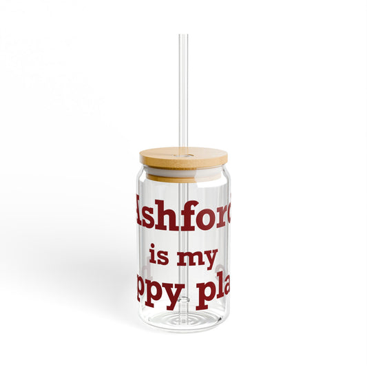 Ashford is My Happy Place Sipper Glass, 16oz