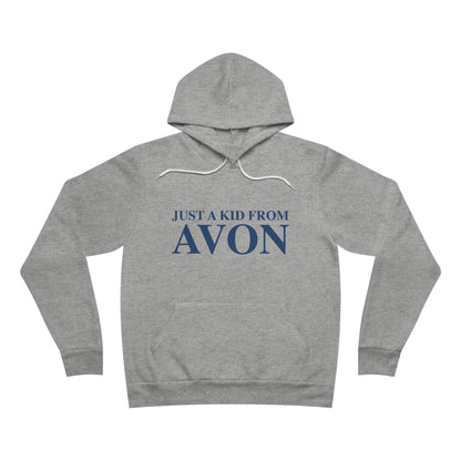 Just a kid from Avon Unisex Sponge Fleece Pullover Hoodie