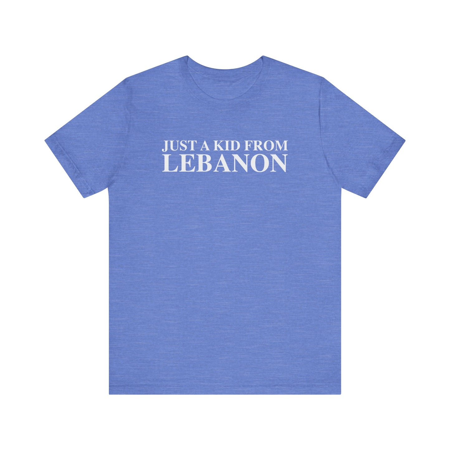 Just a kid from Lebanon Unisex Jersey Short Sleeve T-Shirt