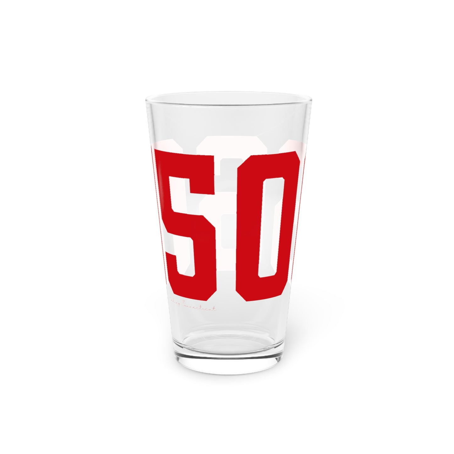 06605 Bridgeport Connecticut Zip Code Pint Glass, 16oz