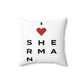 Sherman Vision Spun Polyester Square Pillow