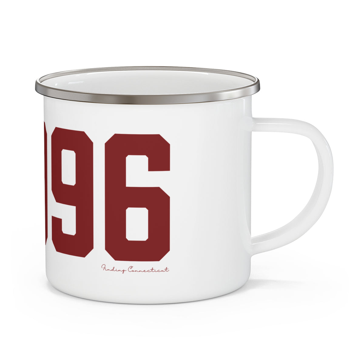 06096 Windsor Locks  Connecticut Zip Code Enamel Camping Mug