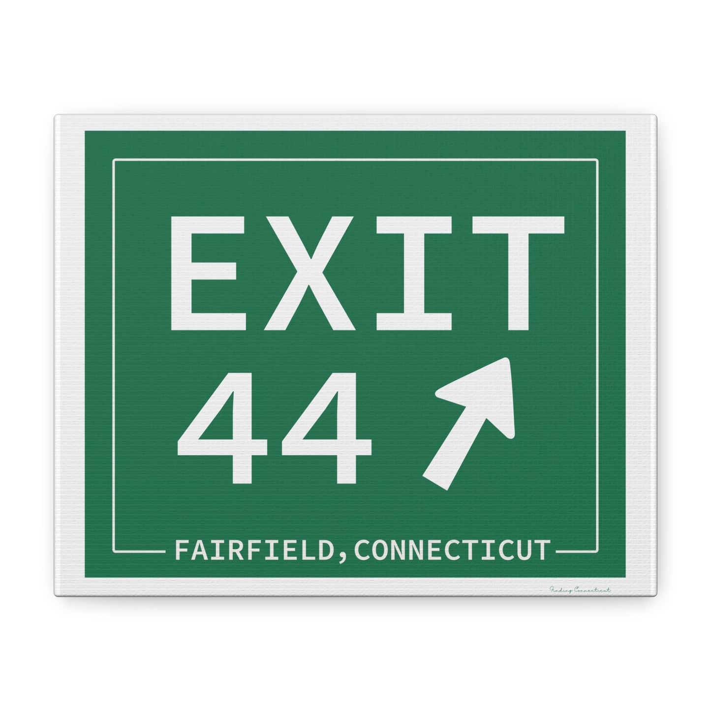Vintage Exit 44 Merritt Parkway Sign Matte Canvas, Stretched, 1.25"